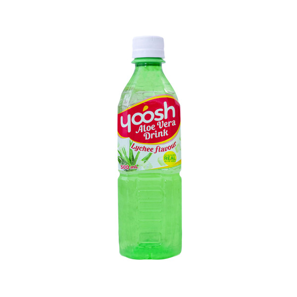 Yoosh 荔枝味芦荟饮料 500ml 