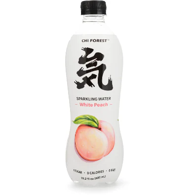 GENKI FOREST Flavored Sparkling Water White Peach 480ml 