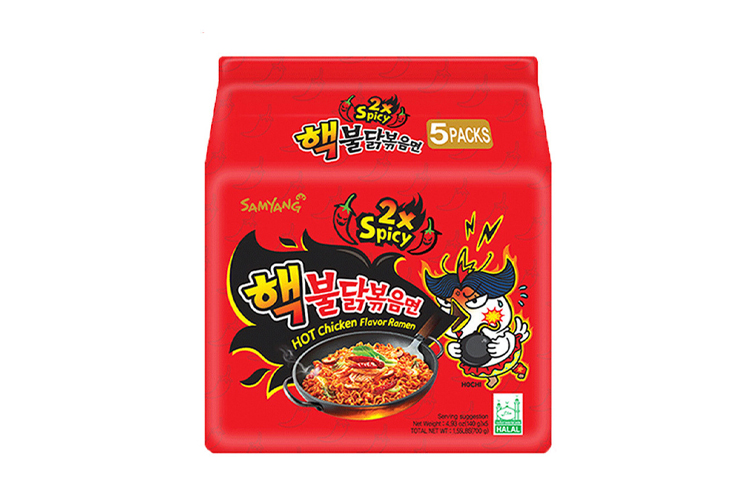 Samyang Extreme 2x Spicy Buldak Hot Chicken Ramen 140g*5