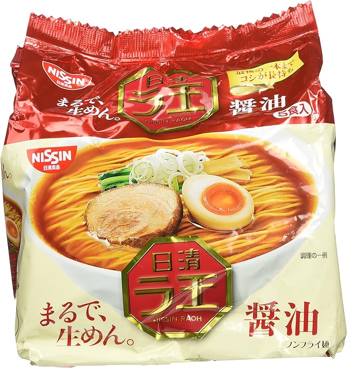 Nissin - Raoh Japanese Instant Ramen Noodles Soy Sauce Taste  95g*5pk