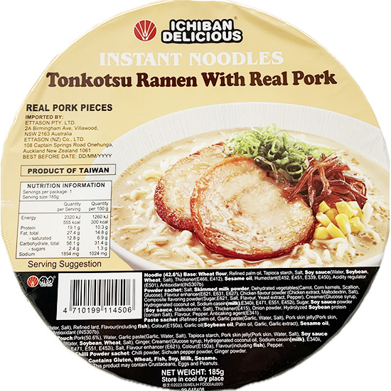 ichiban Tonkotsu Ramen with Pork 200g