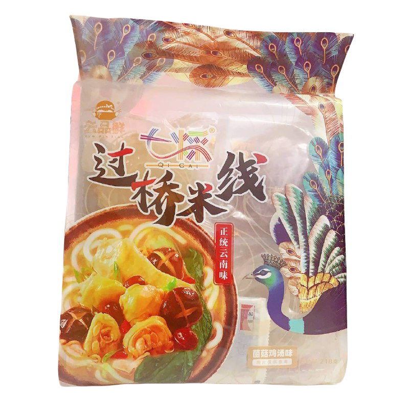 云品鲜 七彩过桥米线 菌菇鸡汤味 218g