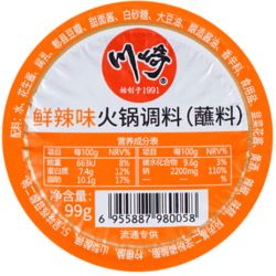 川崎鲜辣味火锅蘸料 99g