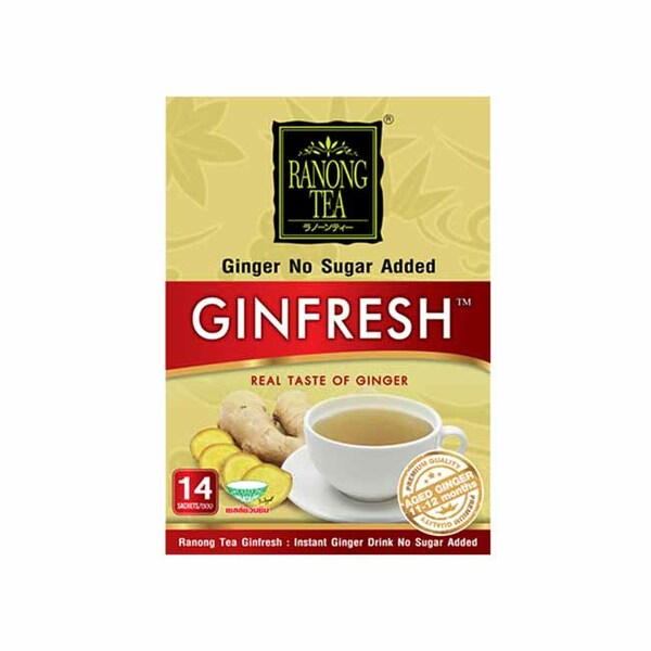 Ranong Tea Ginger Less Sugar 5g * 12