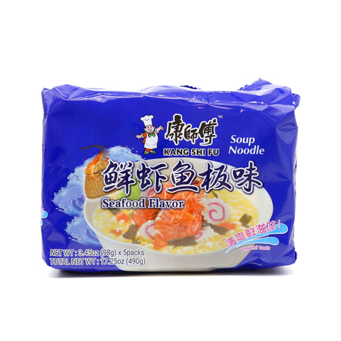 康师傅 鲜虾鱼板味 汤面 98g * 5 Pcs