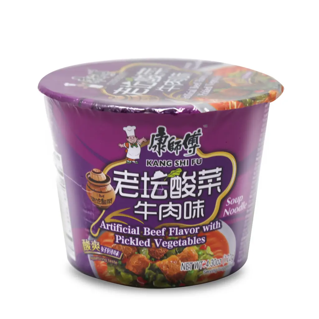 KANG SHI FU Soup Noodle Pickled Vegetables Beef Flavour 122g