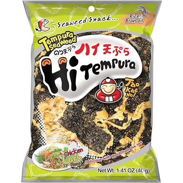 TAOKAENOI Tempura Seaweed Chicken Lamb Flavour 40g 