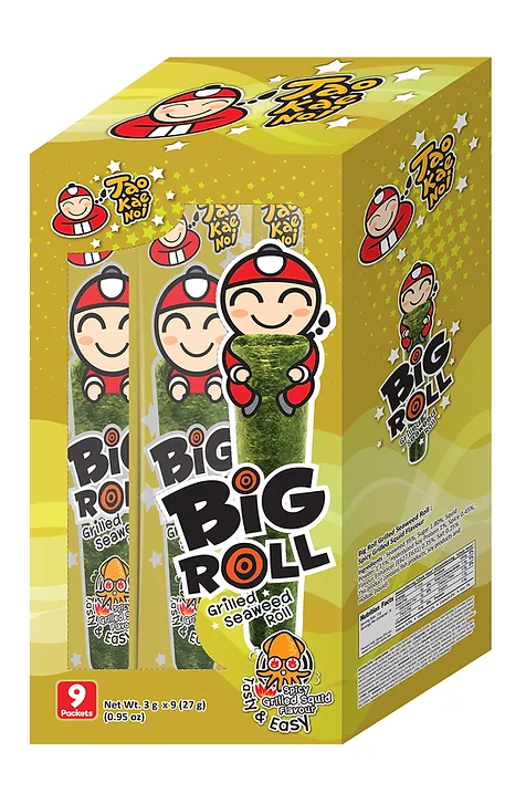 taokaenoi big roll spicy squid 12pk 、 36g