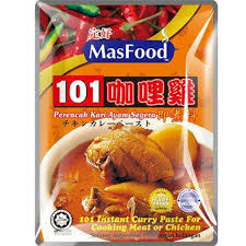 Masfood 101 Instant Curry Paste for Cooking Meat or Chicken 230g