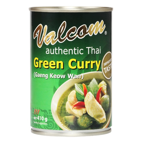 valcom green curry 410g