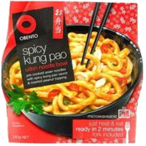 Obento Spicy Kung Pao Udon Bowl Noodles 240g