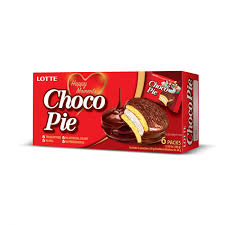 Lotte Pie Happy Moment Chocolate 6pk  168g