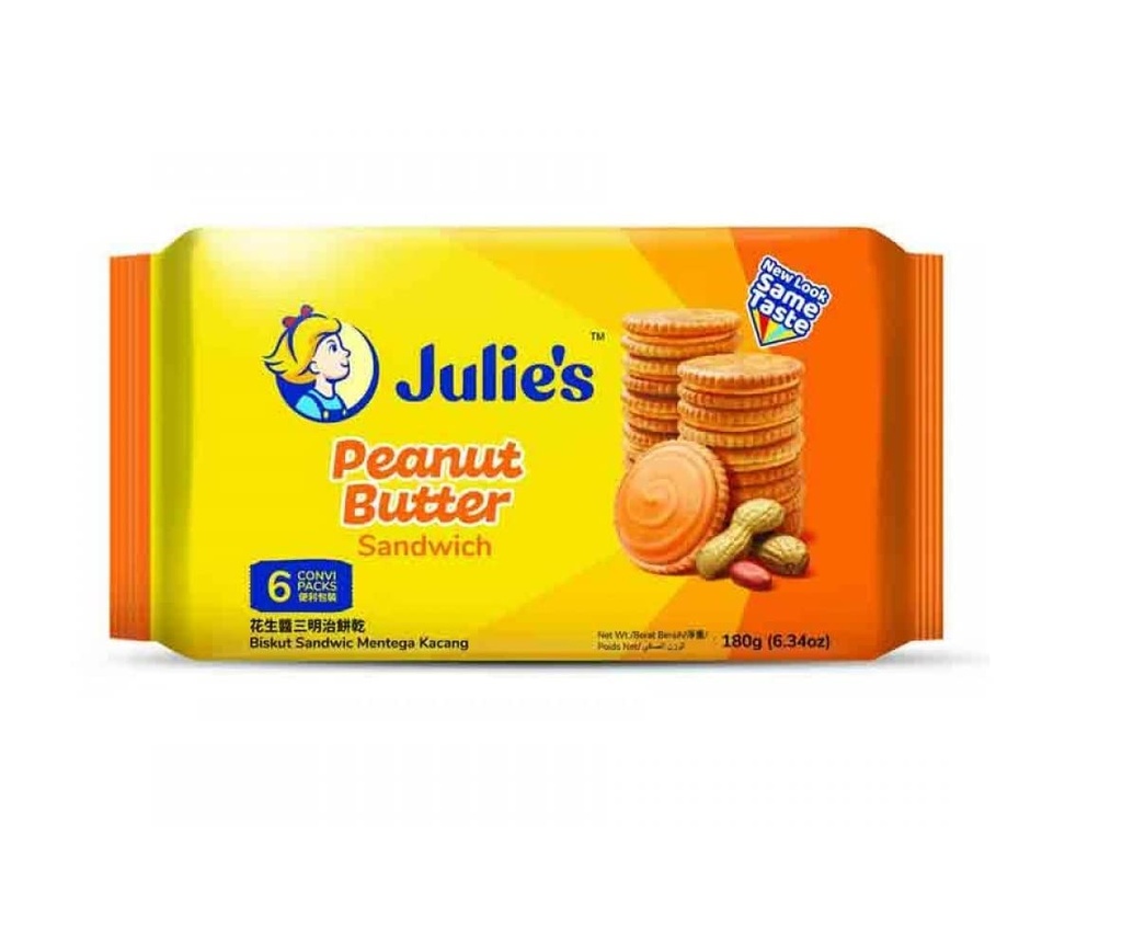 Julie's Peanut Butter Sandwich Biscuits 180g