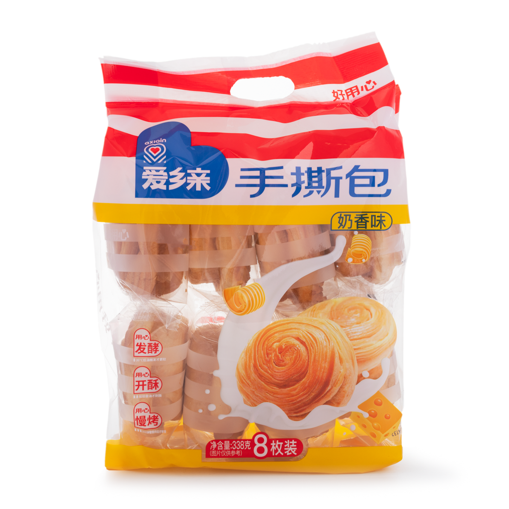 AXQ Ai Xiang Qin Hand Tearing Bread Milk Flavor 338g