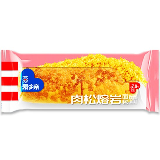 爱乡亲熔岩肉松包 100g