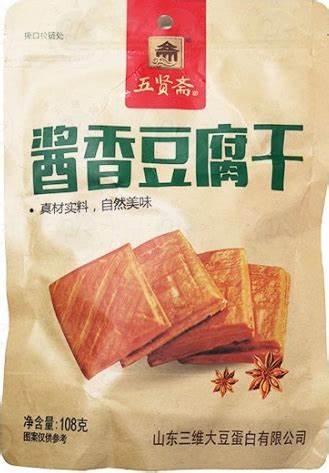 Wu Xian Zhai Soy Sauce Dried Bean Curd 108g