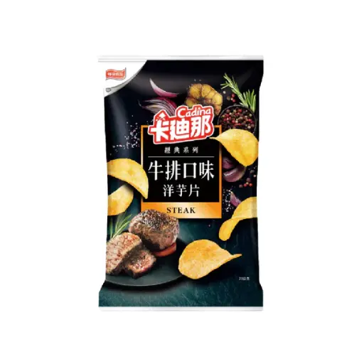 [snacks-00107] Cadina 卡迪娜牛排味洋芋片 70g