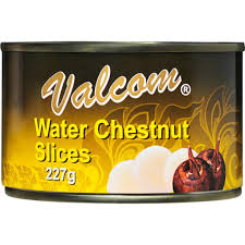 [valcom water chestnut slices 227g] Valcom water chestnut slices 227g