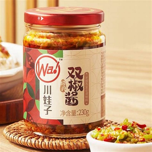 [CWZSJJRoasted Green and Red Chilli Sauce 230g] Roasted Green and Red Chilli Sauce 230g