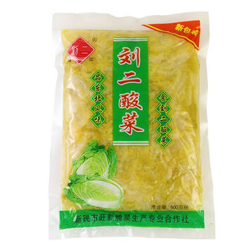 [lesc500g（s）Pickled Cabbage Slice] LE 刘二酸菜丝 500g