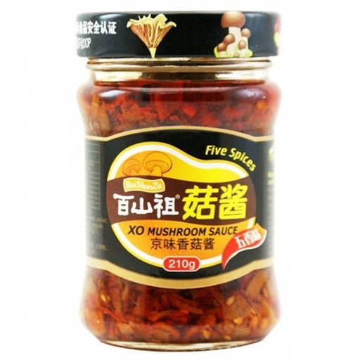 [BSZJWXGJFive Spice Mushroom Sauce] BSZ 百山祖五香菇酱 210g