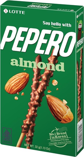 [Snacks & Packaged Food-0043] Lotte Pepero Almond Sitcks 32g