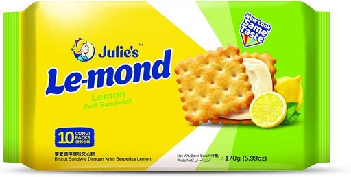 [Snacks & Packaged Food-00012] Julie's Le-mond Lemon Flavoured Cream Puff Sandwich 170g