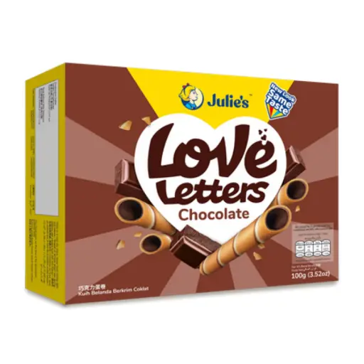 [WCCWRJ] Julie's Love Letters 巧克力味奶油威化卷 100g