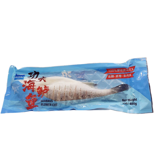 [Frozen Food-00435] Y&Y Sea Bass Flower Cut Fish 500/600g