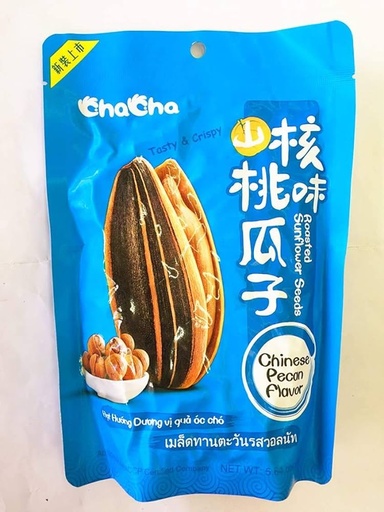 [Snacks & Packaged Food-995] Cha Cha Roasted Sunflower Seeds Chinese Pecan Flavor 108g