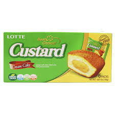 [Snacks & Packaged Food-764] Lotte Custard Cream Cake 138g