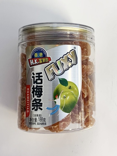 [Snacks & Packaged Food-8945] 富新园罐装甘梅条 188g