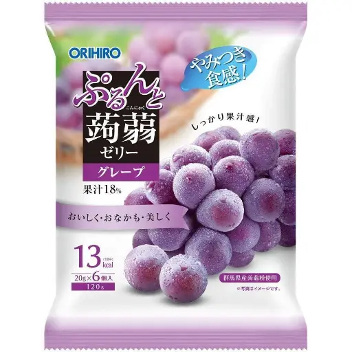 [Snacks & Packaged Food-432] Orihiro Jelly Grape Flavor 120g  