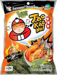 [Snacks & Packaged Food-45556] Tao Kae Noi Tom Yum Flavor Seaweed 32g