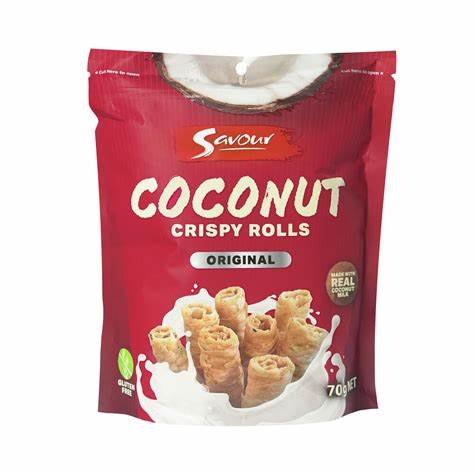 [Snacks & Packaged Food-124] Savour Original Coconut Roll 70g