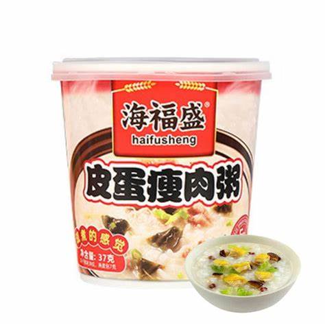 [Instant Food-12] HaiFuSheng Preserved Egg & Pork Instant Porridge 37g