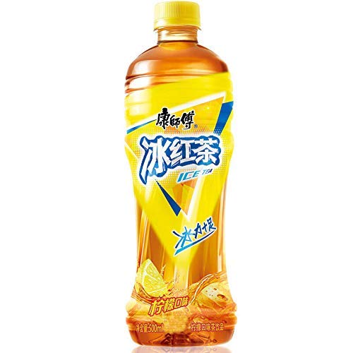 [ksfIceTeaDrinksBottled500ml] Kang Shi Fu Lemon Flavor Ice Tea Drinks Bottled 500ml