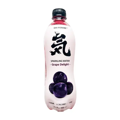 [92] Genki Foest Black Grape Sparking Water 480ml