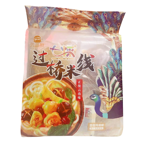 [YunPinXianCrossBridgeRice -51] Yun Pin Xian Cross Bridge Rice Noodle Mushroom and Chicken Soup Flavor 218g