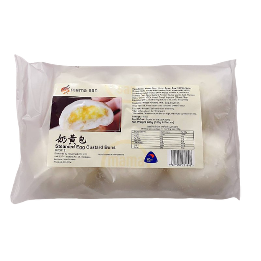 [Frozen-026] MAMA SAN Steamed Egg Custard Buns 100g 6 Pieces